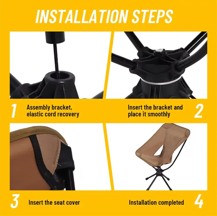 360 swivel moon chair step‑by‑step installation guide
